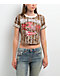 True Religion True Sport Stripe Leopard Print Crop T-Shirt - Thumbnail image 1 of 7