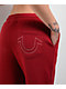 True Religion Varsity Red Dahlia Straight Leg Sweatpants - Thumbnail image 3 of 5