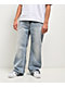 True Religion Vinny Super T Flap Arctic Whisper Light Blue Wash Ultra Baggy Jeans - Thumbnail image 2 of 5