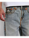 True Religion Vinny Super T Kelp Medium Wash Ultra Baggy Jeans - Thumbnail image 4 of 5