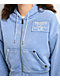 True Religion Vintage Blue Wash Crop Zip Hoodie - Thumbnail image 2 of 7