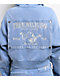 True Religion Vintage Blue Wash Crop Zip Hoodie - Thumbnail image 3 of 7