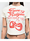 True Religion Vintage Cherry Logo Winter White Crop T-Shirt - Thumbnail image 3 of 3