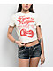 True Religion Vintage Cherry Logo Winter White Crop T-Shirt - Thumbnail image 1 of 3