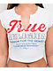 True Religion Vintage Logo Notch White Crop T-Shirt - Thumbnail image 3 of 3
