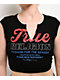 True Religion Vintage Logo V Notch Black Crop T-Shirt - Thumbnail image 3 of 3
