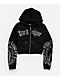 True Religion Virgin Mary Shrunken Black Zip Hoodie - Thumbnail image 6 of 6