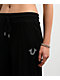 True Religion Winged Crystal Black Baggy Sweatpants - Thumbnail image 4 of 5