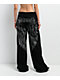 True Religion Winged Crystal Black Baggy Sweatpants - Thumbnail image 1 of 5