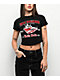 True Religion x Bella Doña Low Rider Crystal Black Crop T-Shirt - Thumbnail image 1 of 3