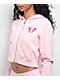 True Religion x Playboy Crystal Pink Crop Zip Hoodie - Thumbnail image 4 of 7