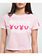True Religion x Playboy Logo Pink Crop T-Shirt - Thumbnail image 2 of 4