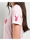 True Religion x Playboy Logo Pink Crop T-Shirt - Thumbnail image 3 of 4