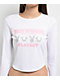 True Religion x Playboy Logo White Long Sleeve Crop T-Shirt - Thumbnail image 2 of 4