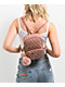 Under1Sky Quilted Heart Charm Pink Mini Backpack - Thumbnail image 2 of 5