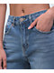 Unionbay Madonna Blue Destructed Mom Jeans - Thumbnail image 4 of 5