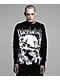 VLONE x LOSTHILLS Skull Black Thermal Long Sleeve T-Shirt - Thumbnail image 1 of 5