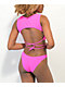 VYB Chelsea Pink High Leg Bikini Bottom - Thumbnail image 2 of 3