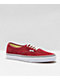 Vans Authentic Corduroy Rumba Red Skate Shoes - Thumbnail image 1 of 4