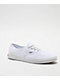 Vans Authentic Lowpro White Skate Shoes - Thumbnail image 1 of 4