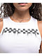 Vans Check Wash White Crop Tank Top - Thumbnail image 2 of 3
