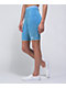 Vans Checked Out Niagra Blue Mineral Wash Bike Shorts - Thumbnail image 3 of 5