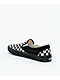 Vans Classic Slip-On Checkerboard White & Black Skate Shoes - Thumbnail image 2 of 5
