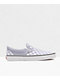 Vans Classic Slip-On Lavender & White Checkerboard Skate Shoes