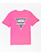 Vans Classic Triangle Logo camiseta rosa para niños