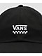 Vans Court Side Black Checker Strapback Hat - Thumbnail image 3 of 3