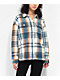 Vans Eliza Cream & Teal Flannel Shacket - Thumbnail image 2 of 6