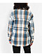 Vans Eliza Cream & Teal Flannel Shacket - Thumbnail image 5 of 6