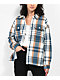 Vans Eliza Cream & Teal Flannel Shacket - Thumbnail image 1 of 6