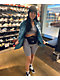 Vans Flying V Black & White Checkered Bike Shorts - Thumbnail image 3 of 5