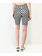 Vans Flying V Black & White Checkered Bike Shorts - Thumbnail image 2 of 5