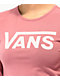Vans Flying V Hightide Rose Lettuce Edge Crop Long Sleeve T-Shirt