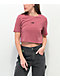 Vans Flying V Maroon Crop T-Shirt - Thumbnail image 1 of 3