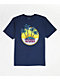 Vans Four Palm Island camiseta para niños azul marino