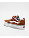 Vans Knu Skool Stack Brown Orange Skate Shoes - Thumbnail image 2 of 4