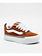 Vans Knu Skool Stack Brown Orange Skate Shoes - Thumbnail image 1 of 4