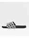 Vans La Costa Black & White Checkerboard Slide Sandals