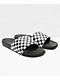Vans La Costa Black & White Checkerboard Slide Sandals