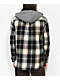Vans Lopes Black & Green Hooded Flannel Shirt - Thumbnail image 2 of 4