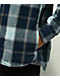 Vans Lopes Blue Hooded Flannel Shirt