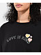 Vans Love Is Kind Black Crop Twofer Long Sleeve T-Shirt - Thumbnail image 2 of 4