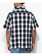 Vans Nick Michel Blue & White Checkered Short Sleeve Button Up Shirt - Thumbnail image 2 of 4