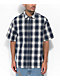 Vans Nick Michel Blue & White Checkered Short Sleeve Button Up Shirt - Thumbnail image 1 of 4
