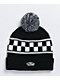 Vans Off The Wall gorra a cuadros con pompom 