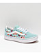 Vans Old Skool ComfyCush Floral Aquatic Blue Skate Shoes - Thumbnail image 1 of 4