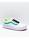 Vans Old Skool ComfyCush White, Teal & Fluorescent Yellow Skate Shoes